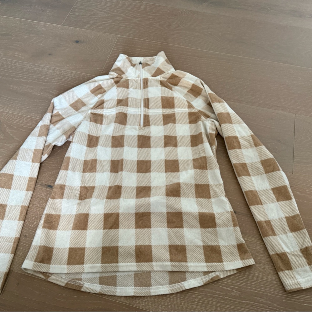 Plaid Quarter-Zip Pullover